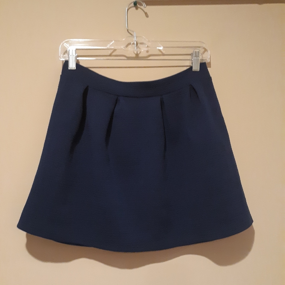 Francesca's M blue skater skirt